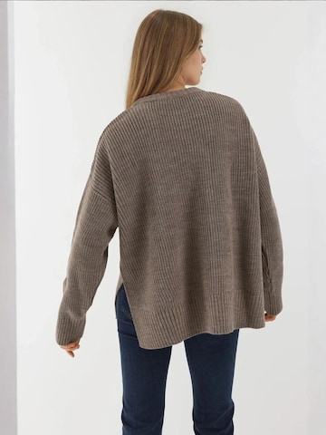 Hiccup - Pullover oversized em castanho