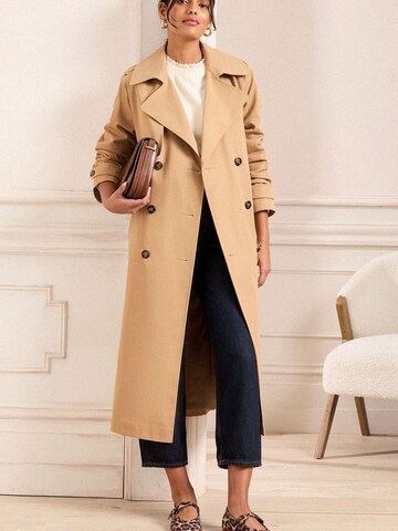 love & roses Between-Seasons Coat in Beige