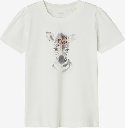 NAME IT Shirt 'JAEL' in de kleur Grijs / Pitaja roze / Wit, Productweergave