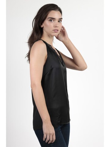 admas - Top 'Camiseta Sin Mangas Satin Lace para Mujer' en negro