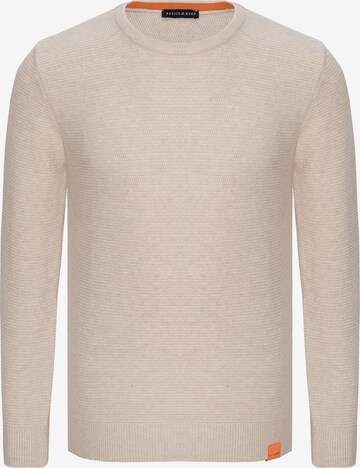 Basics and More Pullover 'Shaun' in Beige: predná strana