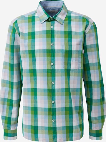 s.Oliver Regular fit Button Up Shirt in Green: front