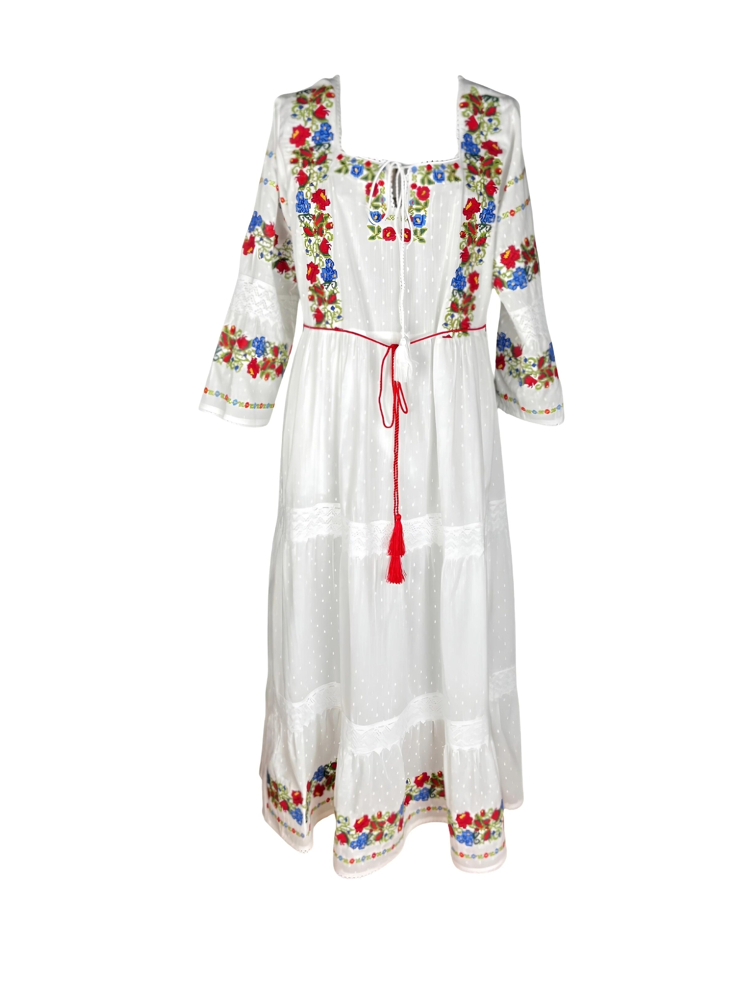 Rody’s forever - Vestido 'Damenkleid S25 weiß/grün , marimea XL' em branco: frente