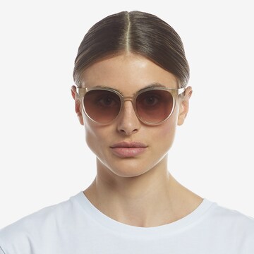 LE SPECS Okulary przeciwsłoneczne 'Armanda' w kolorze beżowy