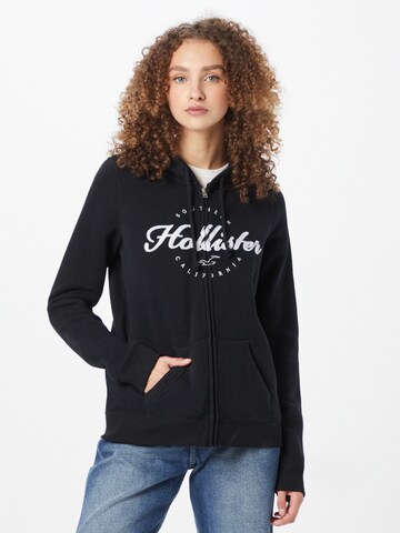 HOLLISTER Sweatjacke in Schwarz: predná strana