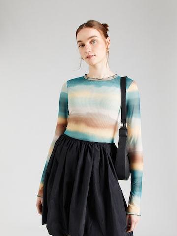 CATWALK JUNKIE Shirt 'TULIPS' in Groen: voorkant