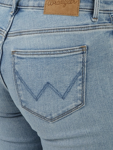 WRANGLER Skinny Džíny – modrá