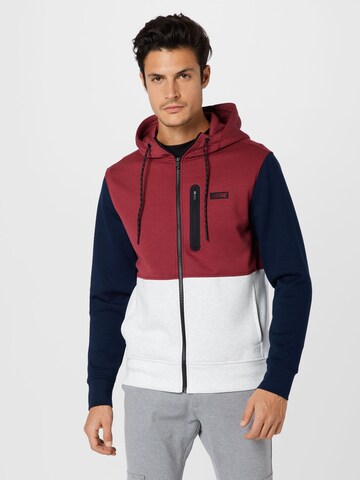 American Eagle Sweat jacket in Red: front