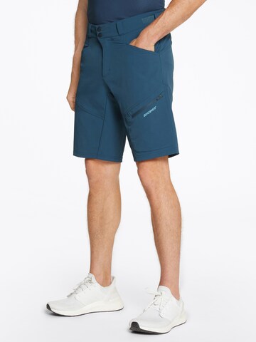 ZIENER Regular Workout Pants 'NELAT' in Blue