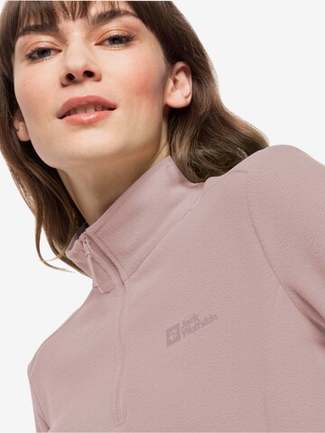 JACK WOLFSKIN Athletic Sweater 'TAUNUS' in Pink