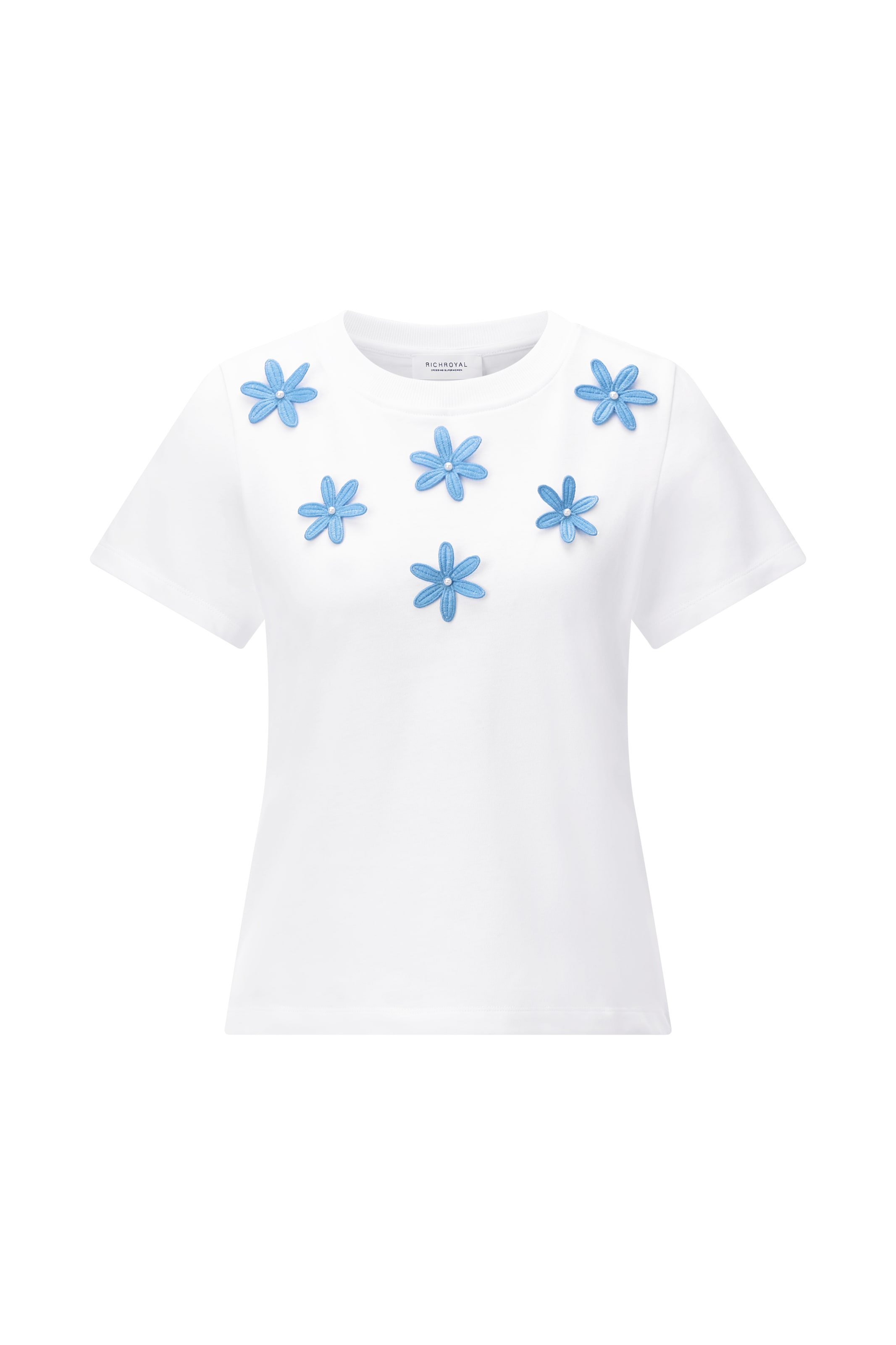 Rich & Royal Majica | bela barva: sprednja stran