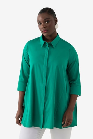 Ulla Popken Blouse in Groen: voorkant