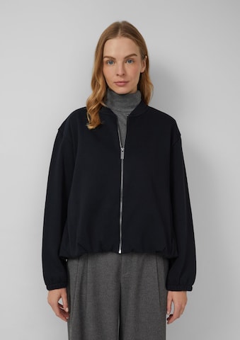 Veste de survêtement s.Oliver en noir : devant