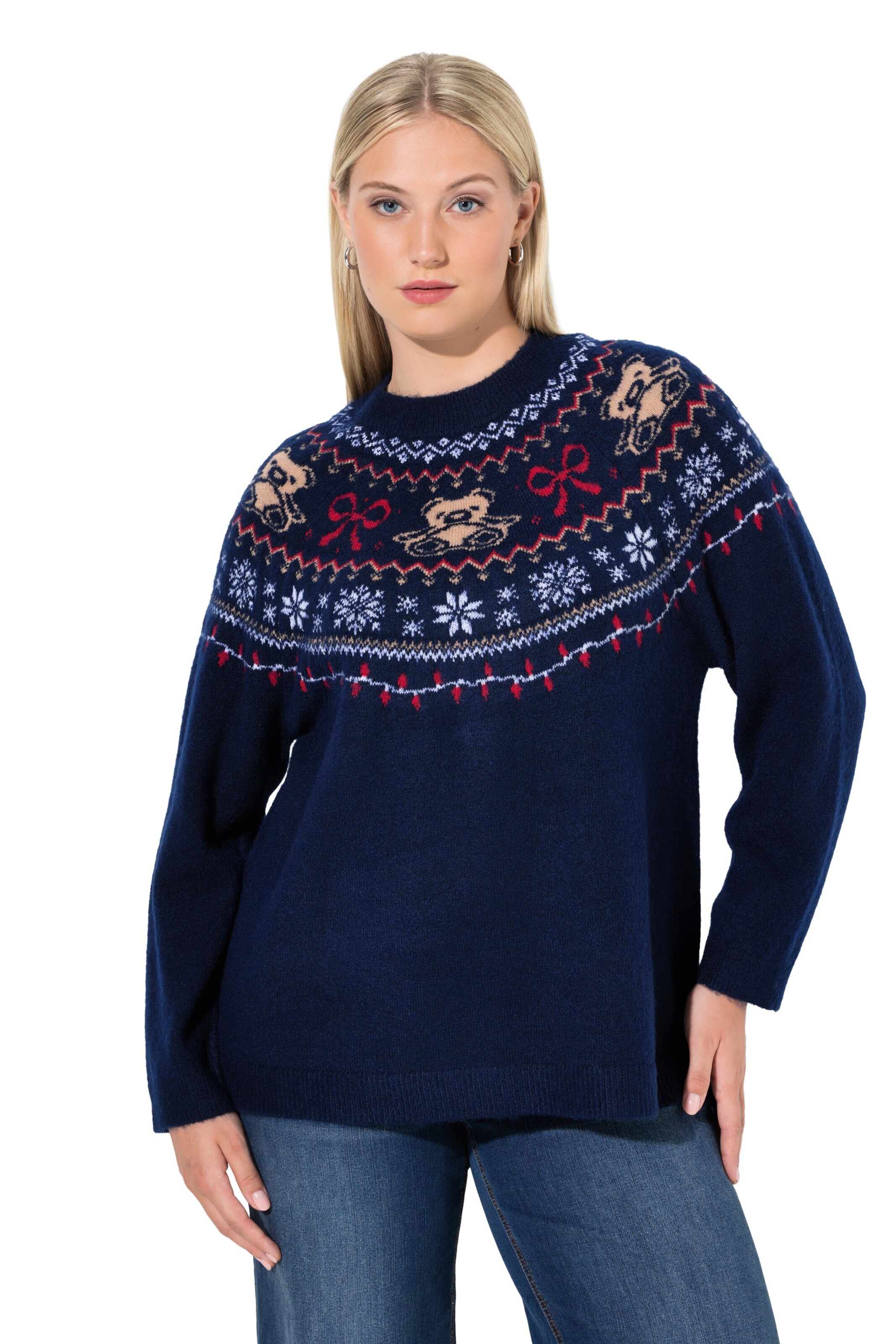 Ulla Popken Sweater in Blue: front
