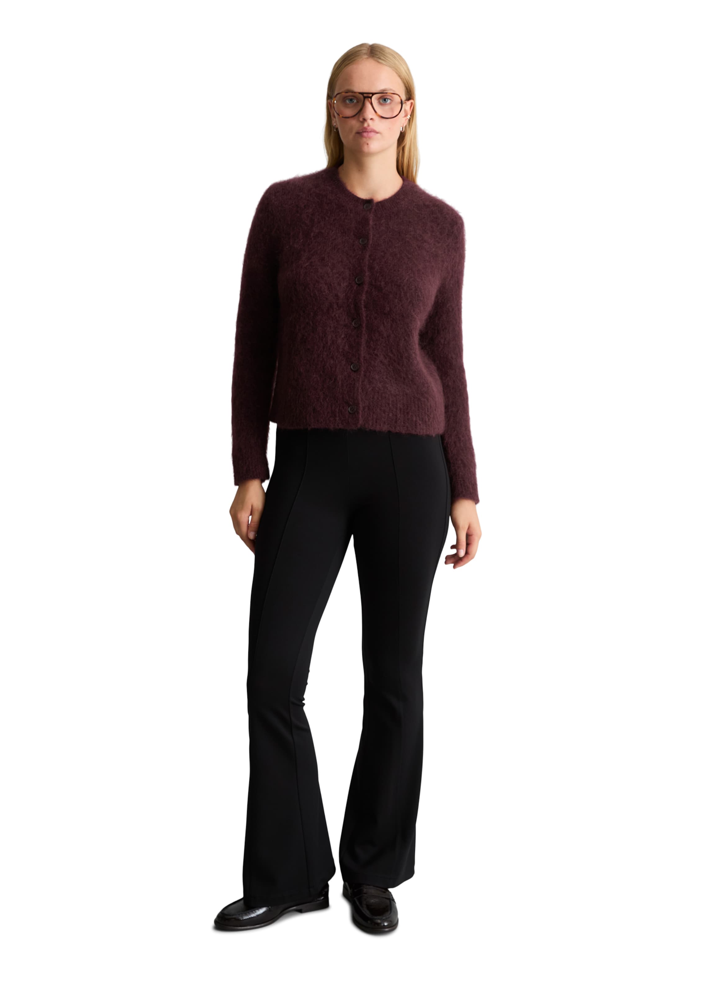 Marc O'Polo DENIM Strickjacke in Rot: Vorderseite