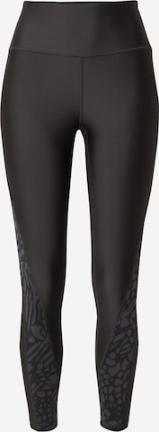 Skinny Pantaloni sport de la PUMA pe negru: față