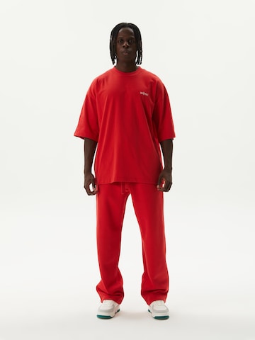Ossy Homer Loosefit Sporthose 'Heavy Cotton 450 GSM N1Y013' in Rot