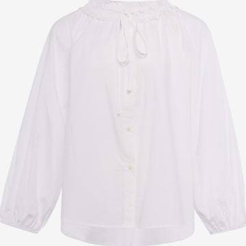 IZIA - Blusa em branco: frente