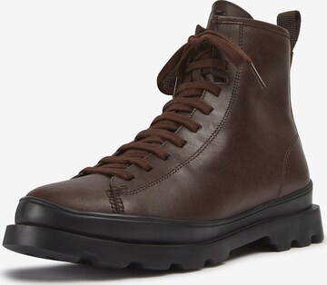 CAMPER Lace-Up Ankle Boots ' Brutus ' in Brown: front