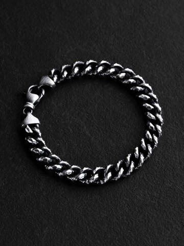 Braccialetto 'CRUMPLED' di REYTEL in argento: frontale