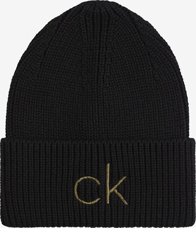 Calvin Klein Mütze in gold / schwarz, Produktansicht