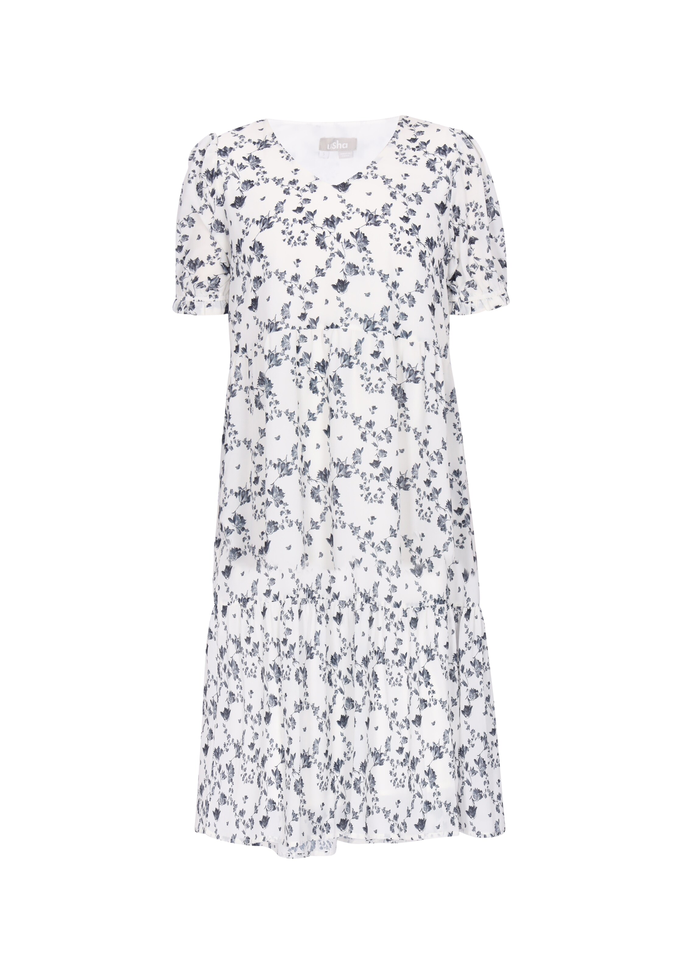 Usha - Vestido en negro: frente