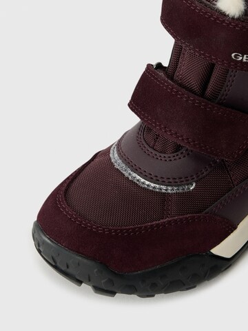 GEOX Snowboots 'TREKKYUP' in Rot