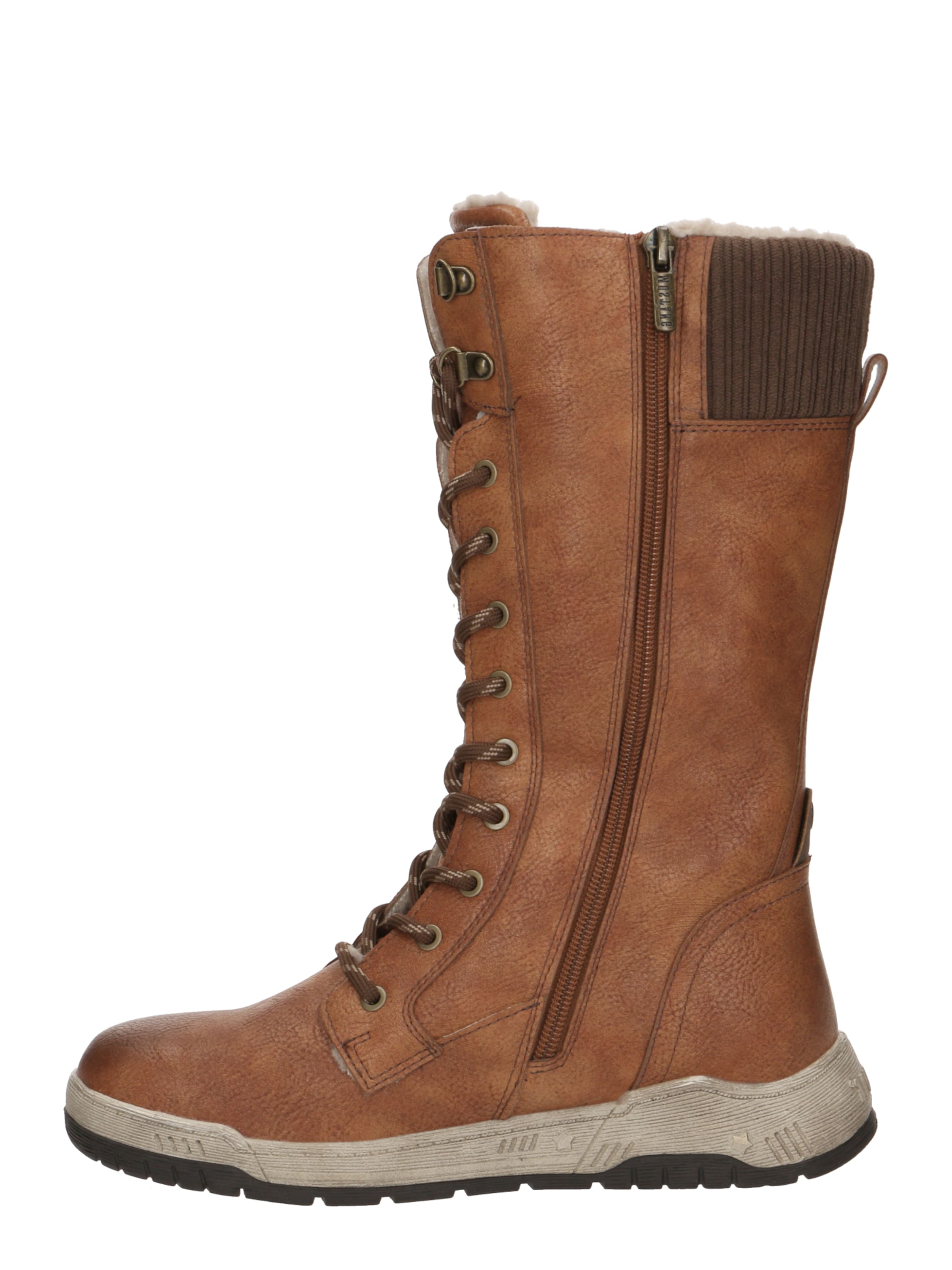 Cizme cu șireturi de la MUSTANG pe maro