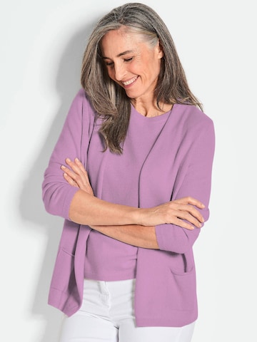 Goldner Knit Cardigan in Purple