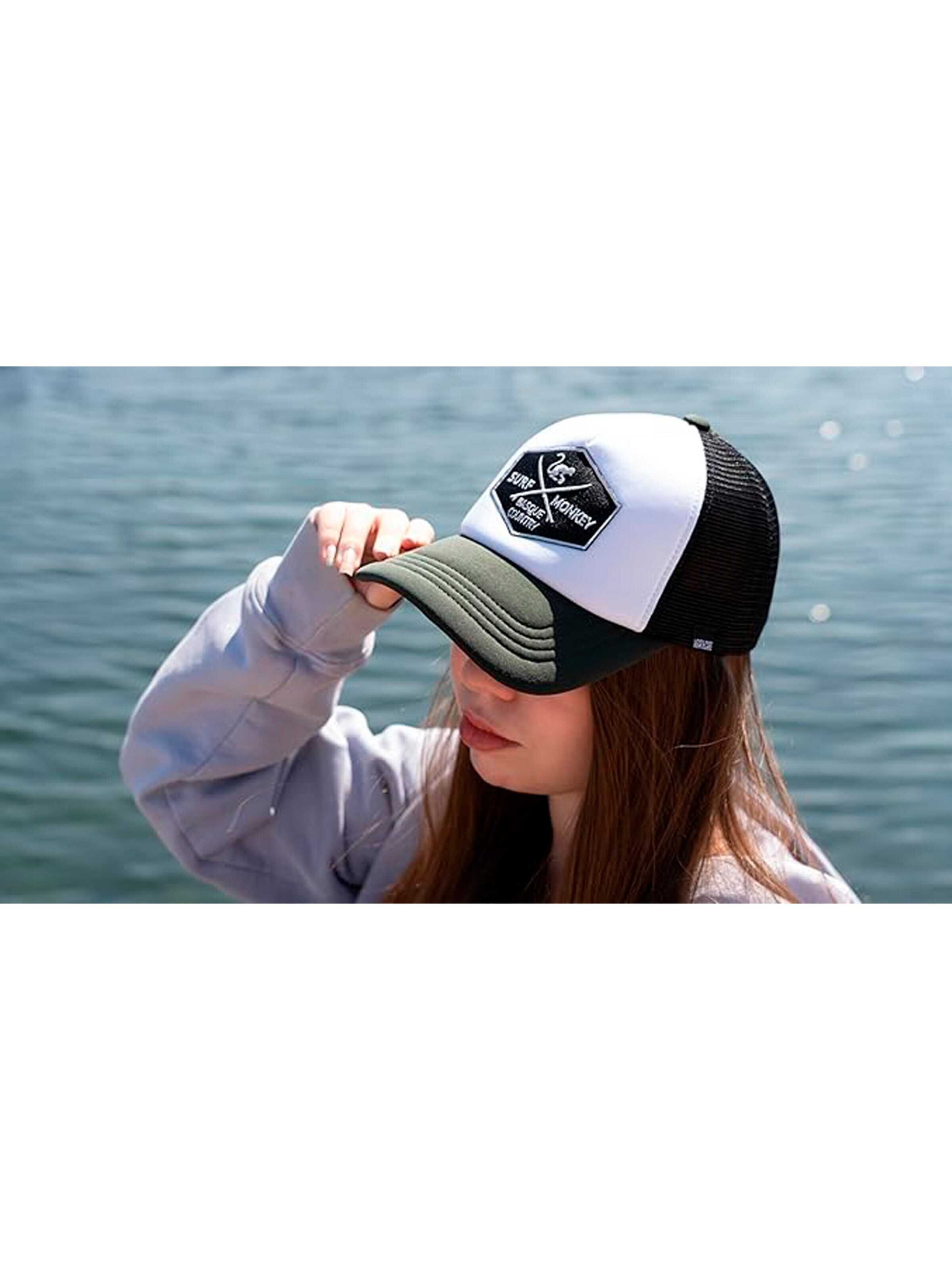 Cappello da baseball sportivo di Surf Monkey in verde