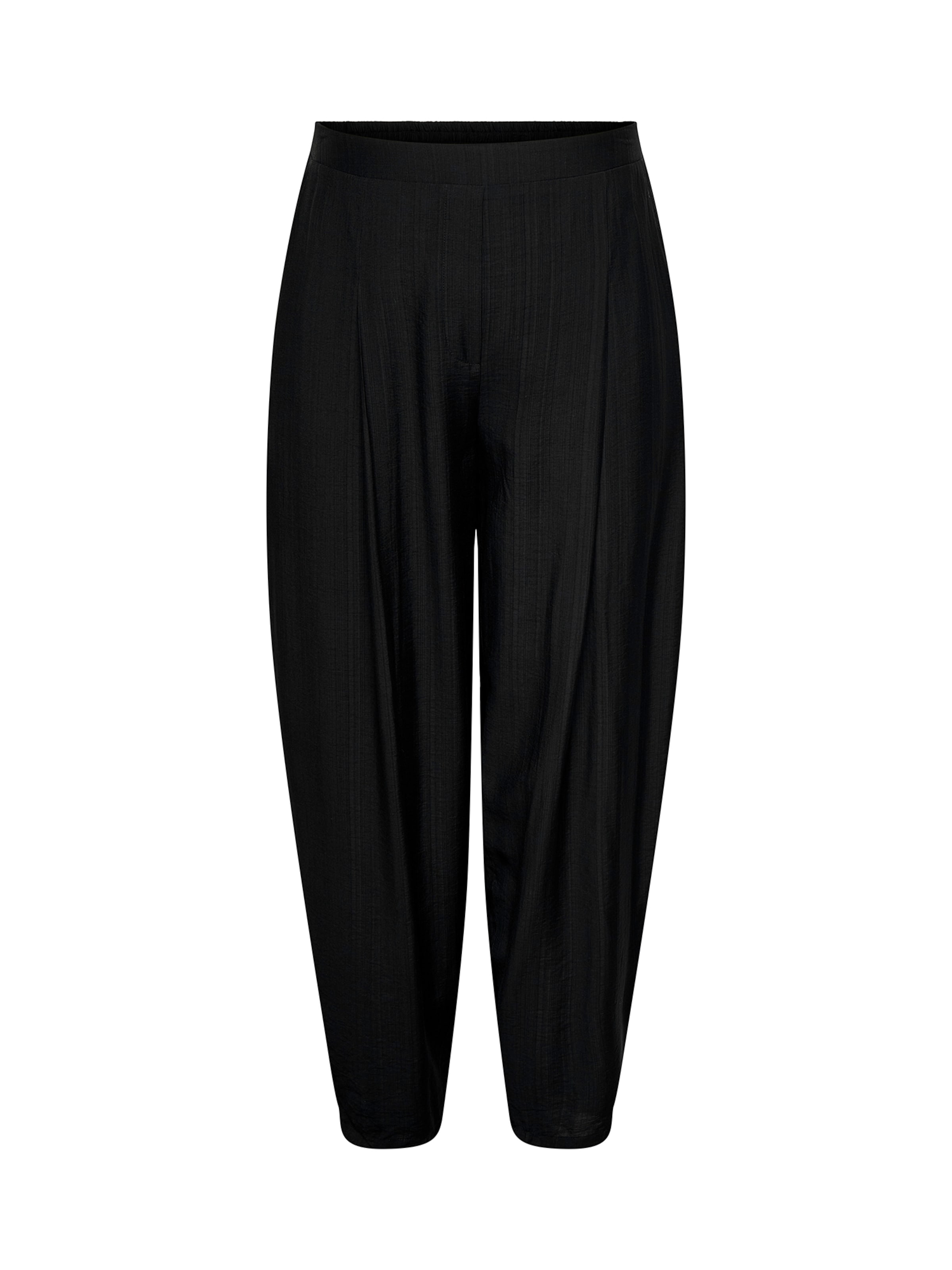 ONLY Carmakoma Barrel Pleat-Front Pants 'CARJoanna' in Black: front