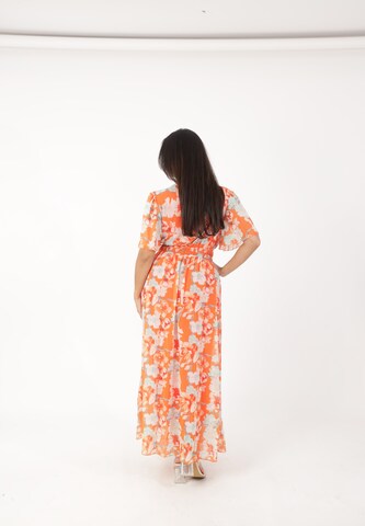 Elara Dress in Orange