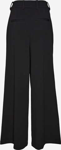 VERO MODA Wide Leg Bukser med lægfolder 'Gigi' i sort