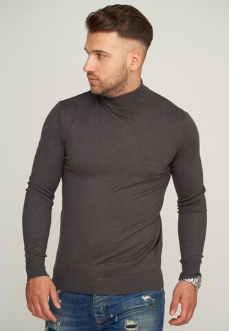 behype Sweater 'MKBONI' in Grey: front