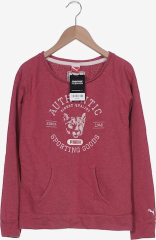 PUMA Sweatshirt & Zip-Up Hoodie in M in Pink: front