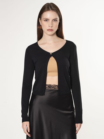 Influencer Knit cardigan in Black: front