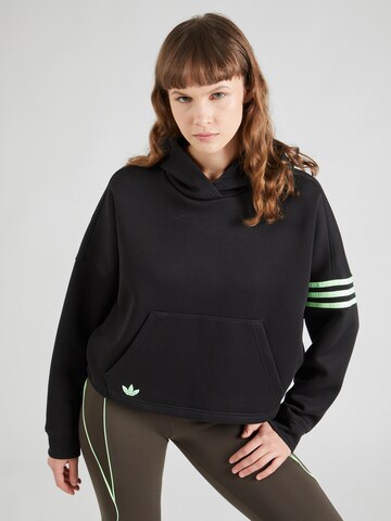 ADIDAS ORIGINALS - Sudadera 'NEUCL' en negro: frente