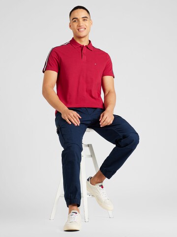 TOMMY HILFIGER Poloshirt in Rot