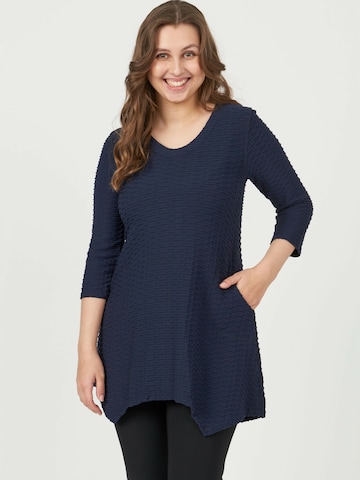 Pont Neuf Tunic 'Maria' in Blue: front