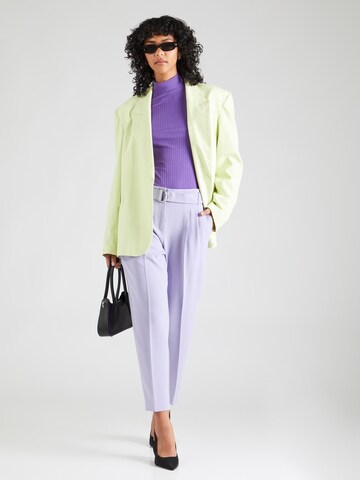 Effilé Pantalon à plis 'Tapiah' BOSS en violet