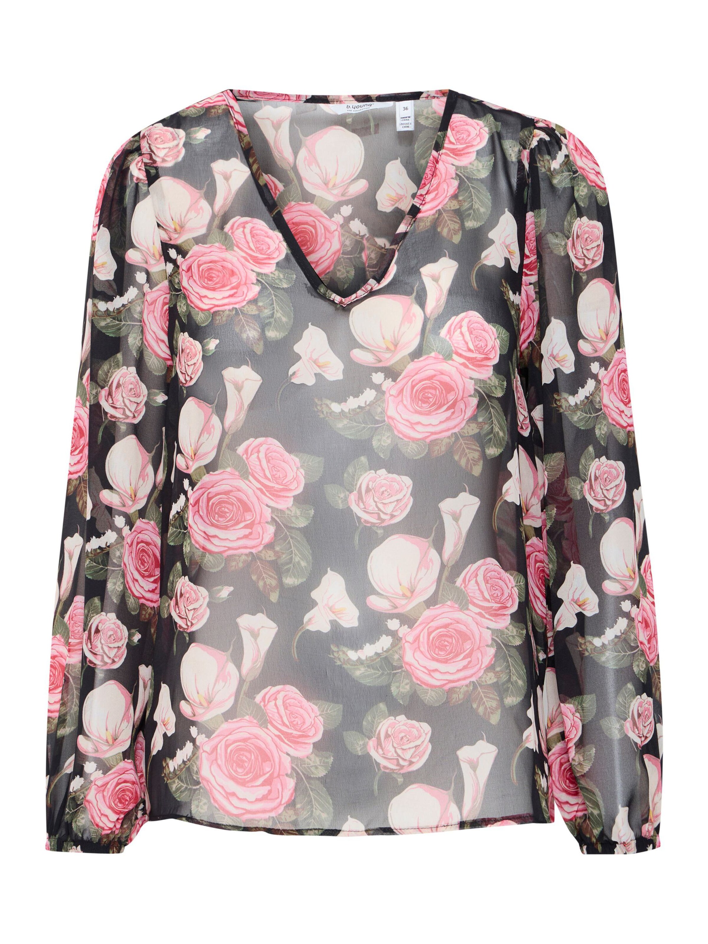 b.young Bluse 'BYIrosemarin' in Schwarz: Vorderseite