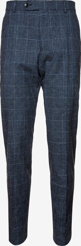 STRELLSON Tapered Pleated Pants 'Mace' in Blue: front