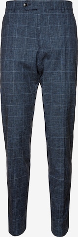 STRELLSON Tapered Pleated Pants 'Mace' in Blue: front