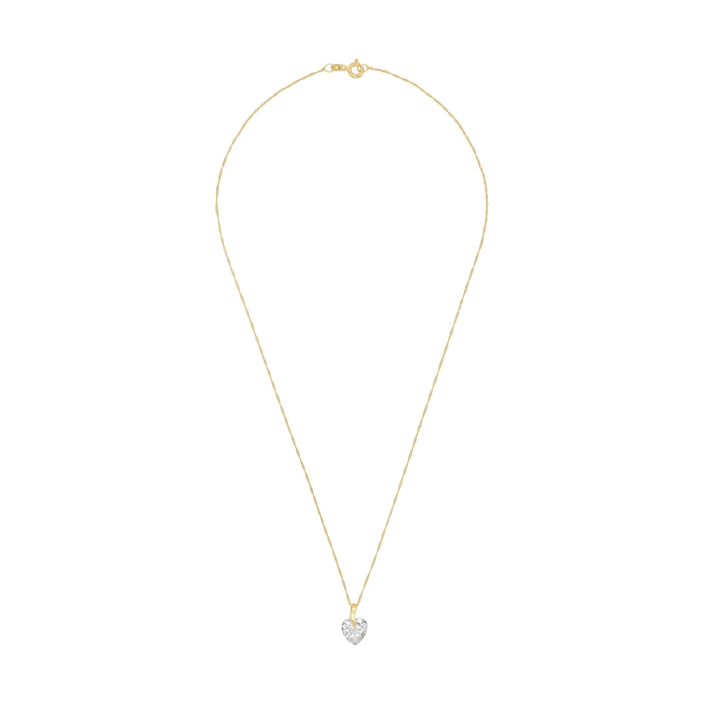 AMOR Necklace in Gold: front