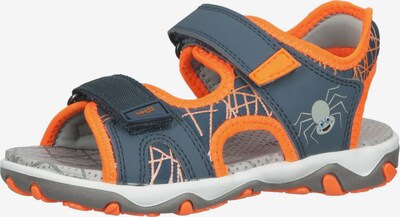 SUPERFIT Sandals & Slippers 'Mike 3.0' in Navy / Grey / Orange, Item view