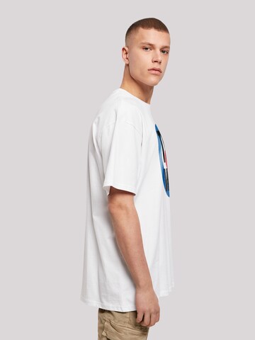 T-Shirt 'The Who Target' F4NT4STIC en blanc