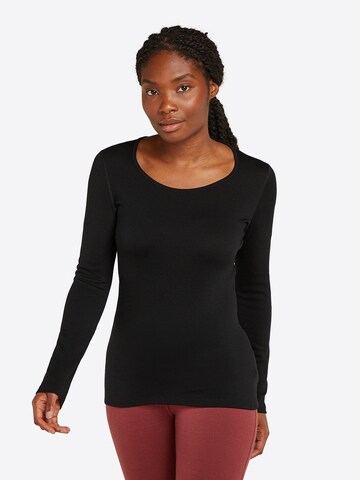 ICEBREAKER - Camiseta térmica 'W Mer 260 Tech LS Scoop' en negro