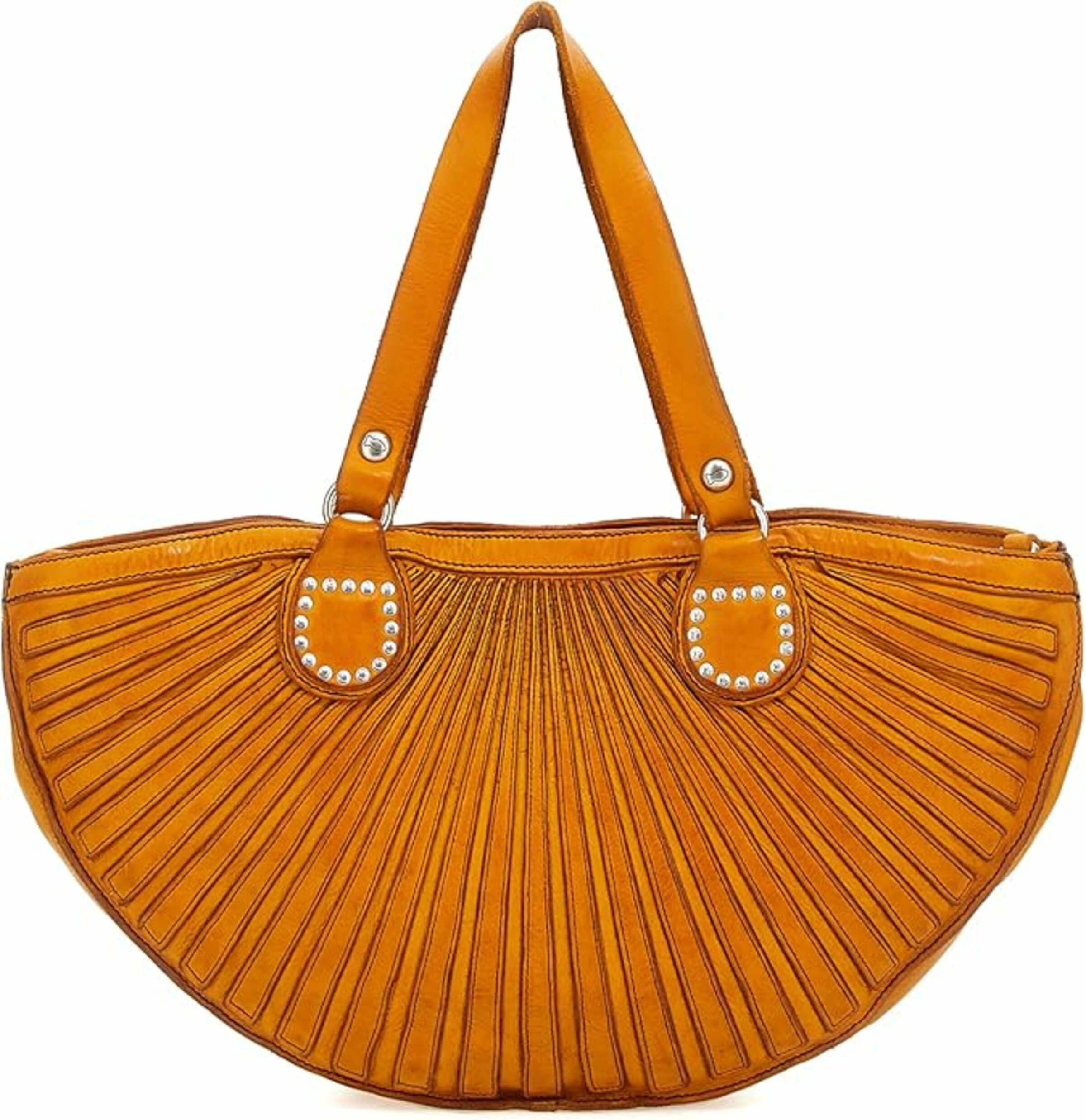 Campomaggi Handtasche in Gelb: Vorderseite