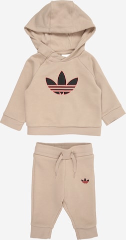ADIDAS ORIGINALS Juoksupuku värissä beige: etupuoli