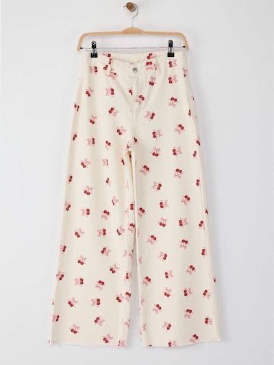 Trendyol Jeans in Cream / Red / Dark red, Item view